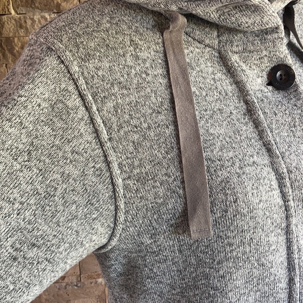 Patagonia Better Sweater button gray marled hooded jacket coat - Picture 4 of 16